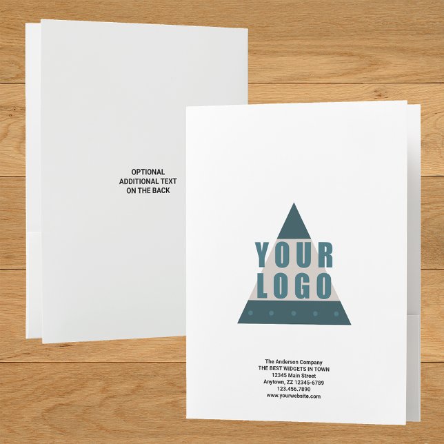Business Logo Simple Modern Marketing Promo Pocket Folder (Creator Uploaded)
