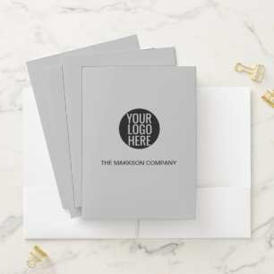 Business Logo Simple Modern Marketing Promo Pocket Folder