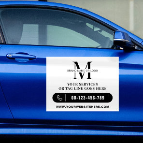 Business Logo Simple Modern Promotional Bumper Car Magnet