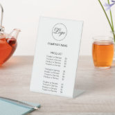Orange and Black Bold Geometric Restaurant Menu Flyer