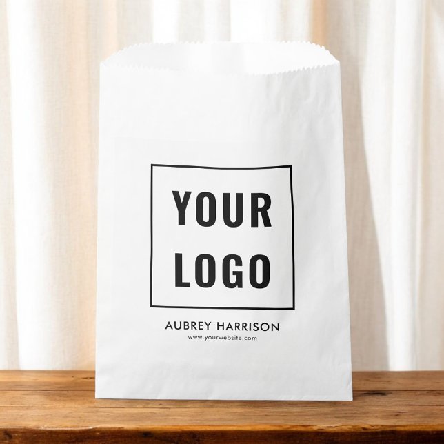 Business Logo Simple Professional Favor Bag (Creator Uploaded)