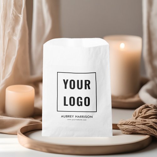 Business Logo Simple Professional Favor Bag