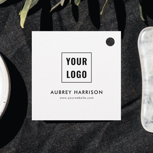 Business Logo Simple Professional Favor Tags