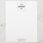 Business Logo Simple Professional Letterhead (Front)