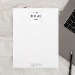 Business Logo Simple Professional Letterhead<br><div class="desc">Add your logo.</div>
