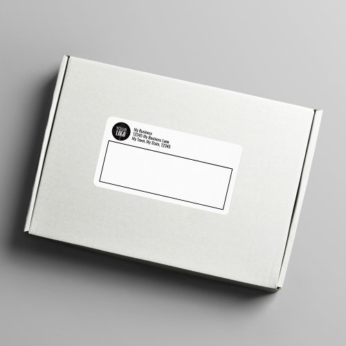 Business Logo Simple Return Address  Label