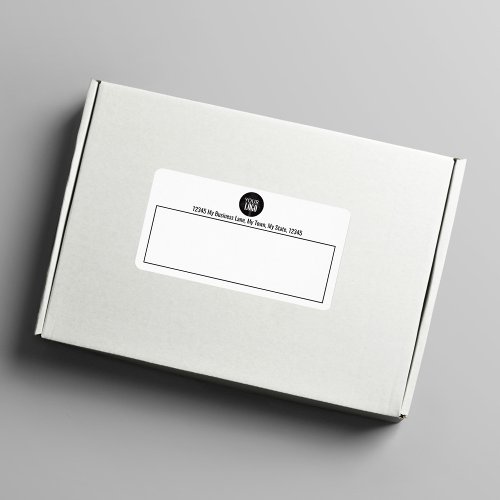 Business Logo Simple Return Address  Label