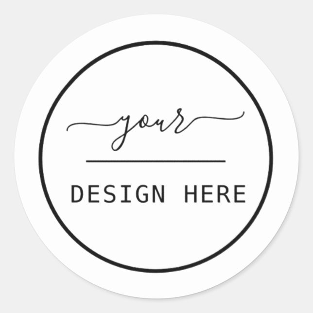Business Logo Simple Stickers (Front)