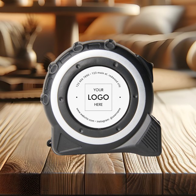 Business Logo Simple White Tape Measure (Creator Uploaded)