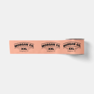 Business Logo & Size Clothing Satin Ribbon