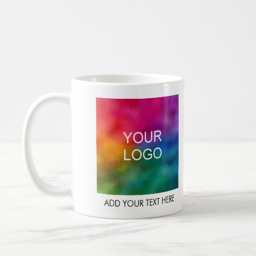 Business Logo Slogan Text Modern Elegant Trendy Coffee Mug