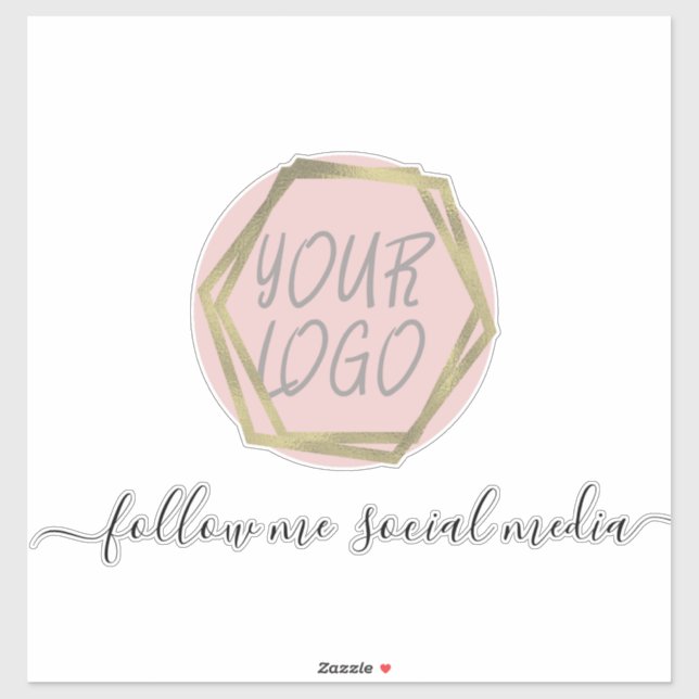 Business Logo Social Media Marketing Beauty  Sticker (Sheet)