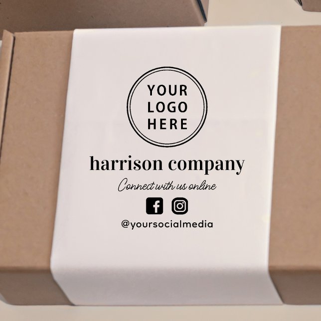 Business Logo Social Media Self-inking Stamp (Creator Uploaded)