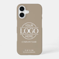Business Logo & Social Media Taupe Promotional