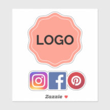 Business logo sticker