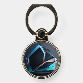 Business logo, streamlined design, plain backgroun phone ring stand