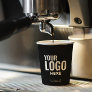 Business Logo | Stylish Black Modern Professional  Paper Cups