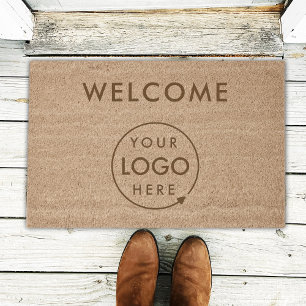 Business Logo Stylish Modern Professional Coir Fiber Doormat