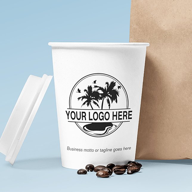 Business Logo Stylish Modern Professional Paper Cups (Creator Uploaded)
