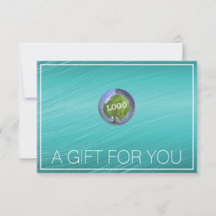 Business Logo Teal Gift Certificates