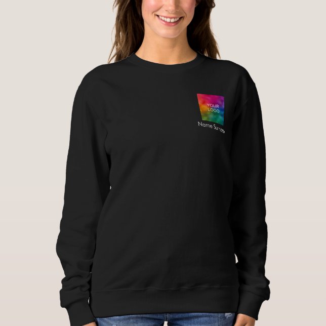 Business Logo Template Bulk Employee Women's Basic Sweatshirt (Front)