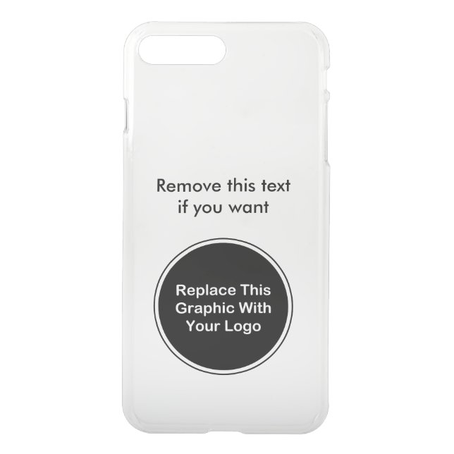 Business Logo Template Uncommon iPhone Case (Back)