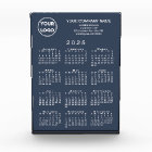 Business Logo Text 2025 Calendar Navy Blue Desktop