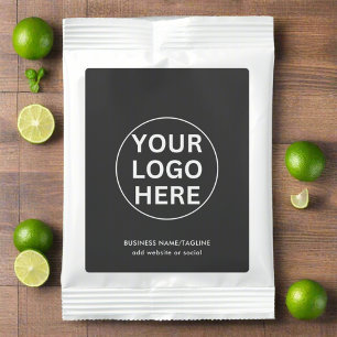 Business Logo & Text Branded Promotional Gray  Margarita Drink Mix