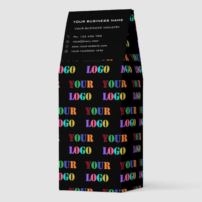 Business Logo Text Info Roasted Coffee Example (Back)