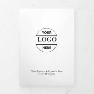 Business Logo & Text Modern Trifold Brochure