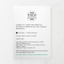 Business Logo & Text Modern Trifold Brochure