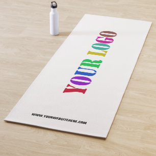 Business Logo Text Personalized Yoga Mat Example