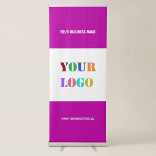 Business Logo Text Promotional Retractable Banner