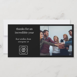Business Logo Thank You Corporate Holiday Design Card