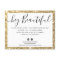 BUSINESS LOGO THANK YOU elegant black gold glitter