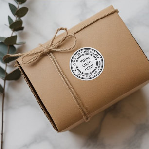 Business Logo Thank You Order Stickers