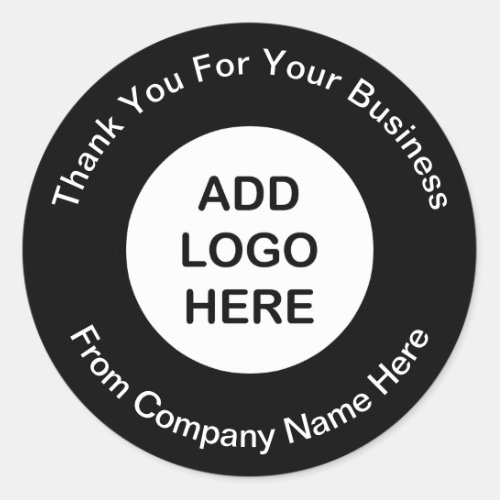 Business Logo Thank you Stickers