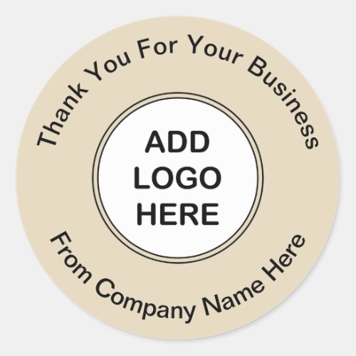 Business Logo Thank you Stickers