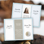 Business Logo Tri-fold Brochure Owner Photo Flyer