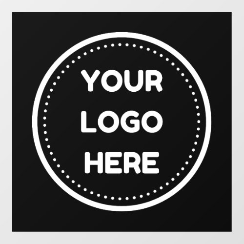 Business Logo Upload Company Logo Custom Black Window Cling