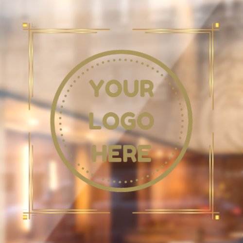 Business Logo Upload Company Logo Custom Gold Window Cling