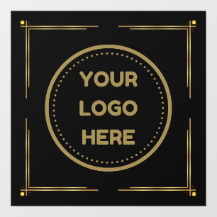 Business Logo Upload Company Logo Custom Gold Window Cling