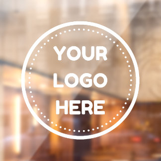 Business Logo Upload Company Logo Custom Opaque Window Cling