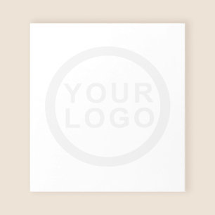 Business Logo Watermark Logo White Notepad