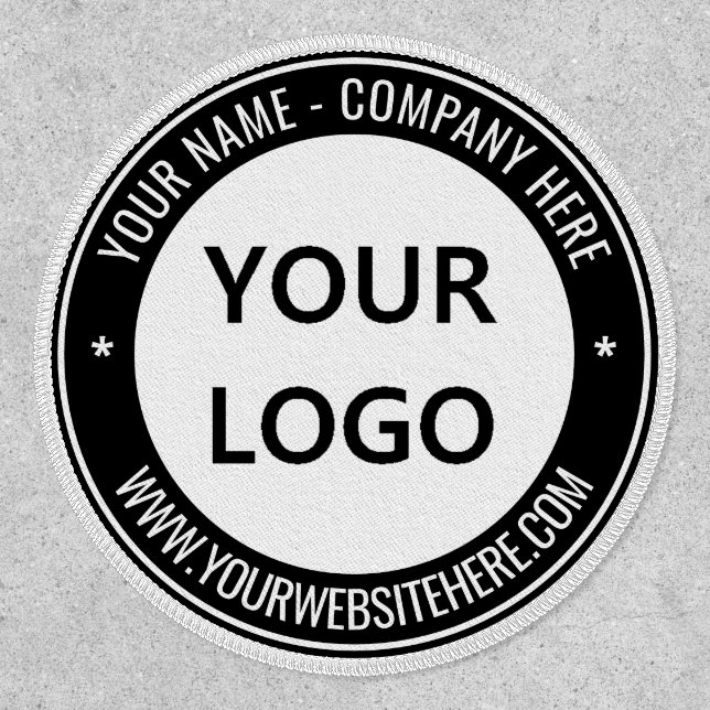 Business Logo Website Colors Promotional Patch (Front)