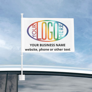 Business Logo & Website Modern Company Branding Car Flag