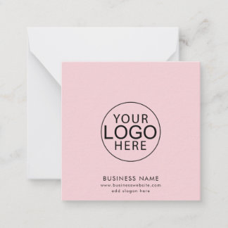 Business Logo Website Modern Elegant Note Card