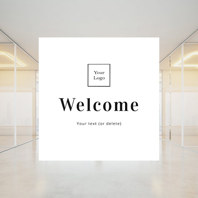 Business logo welcome window cling (Creator Uploaded)