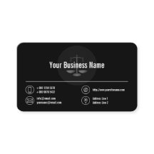 Business Logo White Icons Classy Black