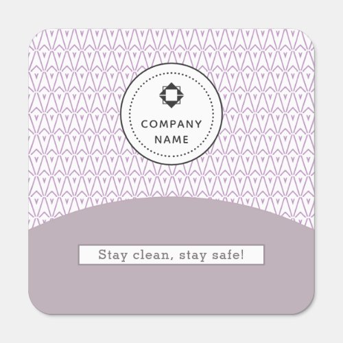 Business Logo White  Violet Corporate Promotional Hand Sanitizer Packet